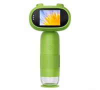Handheld Microscope 1000x Digital Zoom with IPS Display for Children Education - Wireless Video Camera for Plant Skin Analysis Metal Body 20cm