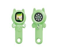 Handheld Microscope 500X Toy Colorful Design, Green | Learning Tool with LED Light for Classroom Home Exploration Children Girls Boys Birthday Gift