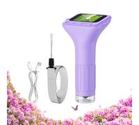 Handheld Microscope - 6.69 Inches Digital Viewer | 1000X Plant Magnifier - Portable IPS Screen Microscope with LED Lights for Kids Students Nature Study Home School and Outdoor Learning