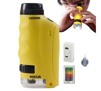 Handheld Microscope for Kids | 120X Preschool Portable Compound Microscope | STEM & Science Toy, Educational Science Kits, Microscope for Kids Ages 8-12 for Microbiological Observation