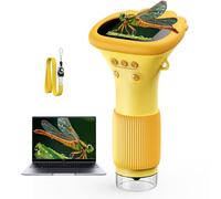Handheld Microscope for Kids, 8 LEDs 1000x Handheld Digital Kids Microscope with Adjustment Button 2.0" Screen Portable Microscopes Pocket Little Scientist Childrens Birthday Ideas