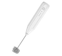 Handheld Milk Frother - 22cm Electric Whisk - Coffee Frother Milk Foamer, Rechargeable USB Milks Frothers with 3-Speed Adjustable Stainless Steel Whisk Portable Drink Mixer for Latte, Protein Shakes