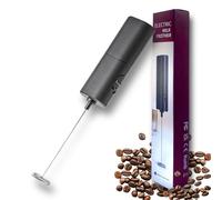Handheld Milk Frother Coffee and Cappuccino Mixer, Automatic Milk Foam Maker, Electric Milk Frother Egg & Milkshake Whisk (New Black)