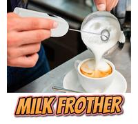 Handheld Milk Frother Electric Double Coil Whisk Cappuccino Latte Coffee Stirrer