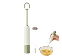 Handheld Milk Frother, Electric Foam Whisk, 2-Head Mixer with Detachable Design, Drink Blender, Beverage Tool with Build, Kitchen Accessory for Milk Tea Egg and Chocolate
