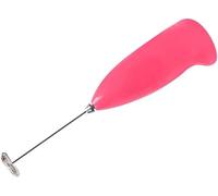 Handheld Milk Frother, Electric Milk Foam Maker with Stainless Steel Whisk, Battery Powered Hand Drink Wand Mixer for Coffee, Lattes, Cappuccino, Matcha, Electric Stirrer, Coffee, Egg Beater (Pink)