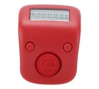 Handheld Mini Buddhist Prayer Beads Digital Counter, Rotating Finger Ring Digital Tally Count Tracker for Meditation, Praying, Religious Rituals (Auspicious red)
