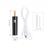 Handheld Mini Drill for Woodworking and Crafts, USB Powered Electric Drill Tool with 3-Pack Bits, Compact Size for DIY Projects, Black B