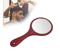 Handheld Mirror Portable Wooden Handle for Makeup Vanity Cosmetic Travel Salon Barbers Hairdressers
