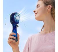 Handheld Misting Fan - 27 Cm Portable Water Spray Fan, Battery Operated Cooler, Strong Airflow Personal Blower, Mini Mister Device | Outdoor Cooling For Travel Camping Sports