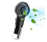 Handheld Misting Fan, Portable Electric Fan with Water Mist Spray, 4 Speed USB Water Mist Fans with 4 Speed, Waters Tank Design, Cooling Hand Fans for Beach Travel Outdoors Camping Holiday
