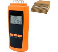 Handheld Moisture Meter for Paper, High Precision Moisture Detector, Fast 0.5 Second Measurement for Writing Papers, Corrugated Cartons & Coated Papers