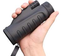 Handheld Monocular Black Telescopes, 12X50 Telescope High Power HD Night Vision Compact Telescope for Sightseeing, Hunting, Camping and Bird Watching