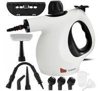 Handheld Multi-Surface Pressurized Steam Cleaner with 11 pcs Accessories, 15.2oz Tank Multi-Purpose Steamer for Home Use, Natural Steamer for Cleaning Tile, Floor, Bathroom, Window, Upholstery, Grease