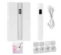 Handheld Nail Lamp - Rechargeable Portable Mini UV Dryer for Gel Nails, LED Light with Smart Display, 45s and 60s Timer, Lightweight Nail Flashlight, Gel Lamp, Gift for Women’s Nail Art