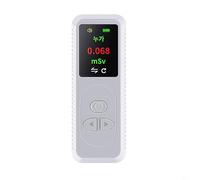 Handheld Nuclear Radiation Detector, for GEIGER Counter, Portable Digital Nuclear Radiation Detector β γ X-Ray Dosimeter Monitor Meter(white)