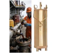 Handheld Oil Sampler, 1000ml Stainless Steel Liquid Collection Tool, Portable Bottom Sampling Bucket for Efficient Oil Testing and Extraction