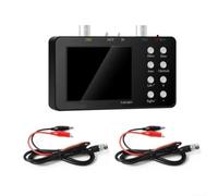 Handheld Oscilloscope 10MHz Analog Bandwidth 2CH Digital Storage Scope USB Rechargeable for Fieldwork(Host+2 clamps)