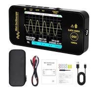 Handheld Oscilloscope with Persistence,Handheld Digital Oscilloscope Pocket Mini 10MHz Bandwidth,48MSa/s Sampling Rechargeable 3.2" LCD Portable Oscilloscopes for Automotive Audio Electronic