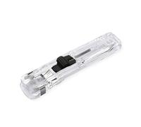 Handheld Paper Clamp Dispenser, Transparent White