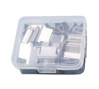 Handheld Paper Clip Clamp Dispenser 40-50 Sheets Capacity No Damage Binding, Metal Clamps File Clamp for Desk
