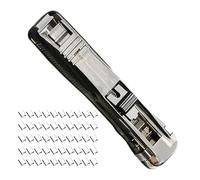 Handheld Paper Clip Dispenser | Dispenser for File Binder Clips - Refillable Stapler Set for Office, School, Classroom, Work, Learning, Paperwork, Stapling, Organising, Filing
