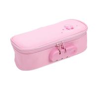 Handheld Pen Case for Students Portable Pencil with Back to School Decor | Oxford Cloth and EVA Build, Multi-pocket Storage Zipper Code Lock with Handle, for Art Class and Study Desk