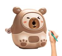 Handheld Pencil Sharpener - Carpincho | Portable Cutter - Taille-Crayon Manuel Carpincho | School Pencil Sharpener | Temperamatita | 2026 Professional | For School Art | Drawing with Crayon | Brown