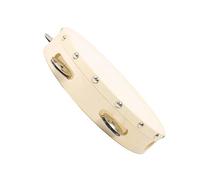 Handheld Percussion Drums Natural Materials Construction 5 Pair Metal Bells Musical Learning Tool for All Age Groups Natural Wood Tambourine Drum