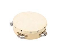Handheld Percussion Drums Natural Materials Construction 5 Pair Metal Bells Musical Learning Tool for All Age Groups Hand Drums