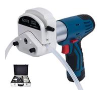 Handheld Peristaltic Pump, Electric Deep Water Sampling Pump & Quality Sampler with 2 * 12v Batteries, 8m Suction, Flow Range 0-1120ml/min, High Flow, for Water Quality Testing 24# Hose