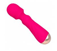 Handheld Personal Wand Massager Cordless Waterproof USB Rechargeable 12 Vibration Patterns Skin-Soft Silicone Relaxation Wireless Massage Wand Therapeutic Massager Muscle Aches & Sport Recovery (Pink)