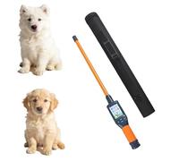 Handheld Pet Microchip Scanner Reader, 134.2/125kHz Universal ID Detector, 0-25cm Read Range, Auto Off, for Cats Dogs Livestock