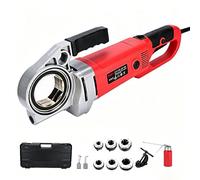 Handheld Pipe Threading Machine with Case, Heavy Duty Electric Conduit Threader Kit, Portable Tapping Tool Pack for Plastic Metal Water Gas Pipes, 2000W 2300W Type 30 and Type 50