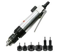 Handheld Pneumatic Capping Machine, Bottle Cap Screw Sealer, with 1/4in Air Inlet, Forward and Reverse Switch, Adjustable Speed, for Φ10-50mm Bottle Cap