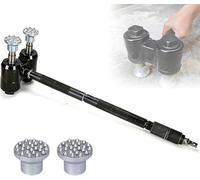 Handheld Pneumatic Hammer, Automatic Impact Hammer, with 2 Hammer Heads, Planing The Wall Surface, Hammering Frequency 2×2100 BPM, 6-8 Square Meters/Hour