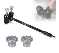 Handheld Pneumatic Hammer, Automatic Impact Hammer, with 2 Hammer Heads, Planing The Wall Surface, Hammering Frequency 2×2100 BPM, 6-8 Square Meters/Hour