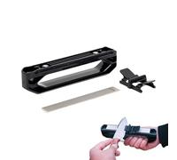 Handheld Pocket Knives Sharpener, 19x7.5cm Angle Guided Portable Sharpening Tool, Knives Sharpener Professional, Manual KnivesSharpenerTool for Picnic Apartment Chefs Camping Home Cooks