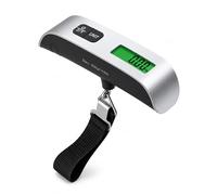 Handheld Portable Digital Luggage Scale with Grip Travel Portable Electronic Weighing Suitcase and Bag Digital Suitcase Weighing Scales (110Lb/50kg - Black)