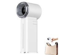 Handheld Portable Fan, Turbo Handheld Fan - Small Portable Rechargeable Adjustable Turbo Personal Fan,High Speed Cooling Tool with Digital Display, Spray