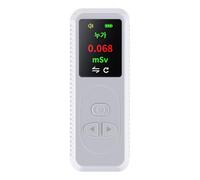 Handheld Portable Nuclear Radiation Detector Geiger Counter Digital 0.96inch TFT Color Display Β/X/γ-Rays Tester Sound Alarm Portable Fast Accurate Measurement(White)
