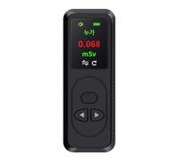 Handheld Portable Nuclear Radiation Detector Geiger Counter Digital 0.96inch TFT Color Display Β/X/γ-Rays Tester Sound Alarm Portable Fast Accurate Measurement(Black)