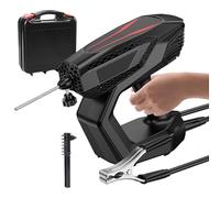 Handheld Portable Welder ARC Inverter Welding Machine with 20-200Amp Adjustment, LCD Digital Display, and Copper Work Clamp for Professionals and Beginners