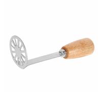 Handheld Potato Masher with Wooden Handle for Camping and Kitchen Use