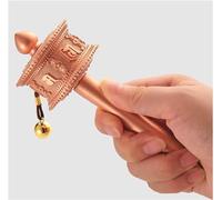 handheld prayer, Tibetan Prayer Wheel,Hand Held Prayer Wheel Buddhist Prayer Wheel Wooden Handle Premium Buddha Scriptures Prayer Wheel For Relaxing, Praying, Meditation, (Color : Purple, Size : Small