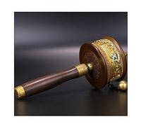 handheld prayer, Tibetan Prayer Wheel,Tibetan Prayer Wheel Buddhist Prayer Wheel Buddhist Copper Hand-Held Prayer Wheel - Hand Carved With Authentic Wooden Handle
