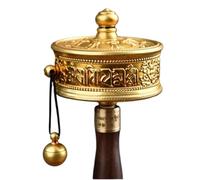 Handheld prayer Tibetan Prayer Wheel Tibetan Prayer Wheel Buddhist Prayer Wheel Copper Hand-Held Prayer Wheel With Tibetan Buddhist Six-Character Truth Premium Buddha Scriptures Tibetan Prayer Wheel