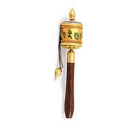 Handheld Prayer Wheel, Buddhist Prayer Wheel, Brass manufacturing, for Praying, Blessing, Relax