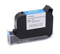 Handheld Printer, Handheld Printer Gun Rapid Drying Inkjet Printer Replacement 12.7mm 42ML Handheld Printer Ink Hand Held Printer for Handheld Inkjet Printer (Black) (Blue)