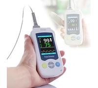 Handheld Pulse Oximeter Portable Oxygen Monitor Finger Adults with 2.4-Inch LCD Display, 9-Level Brightness Adjustable Accurate Fast Spo2 Reading Oximeters for Adults and Children Child